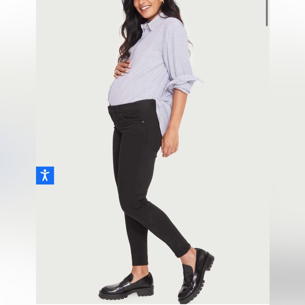 HATCH black maternity slim fit jeans